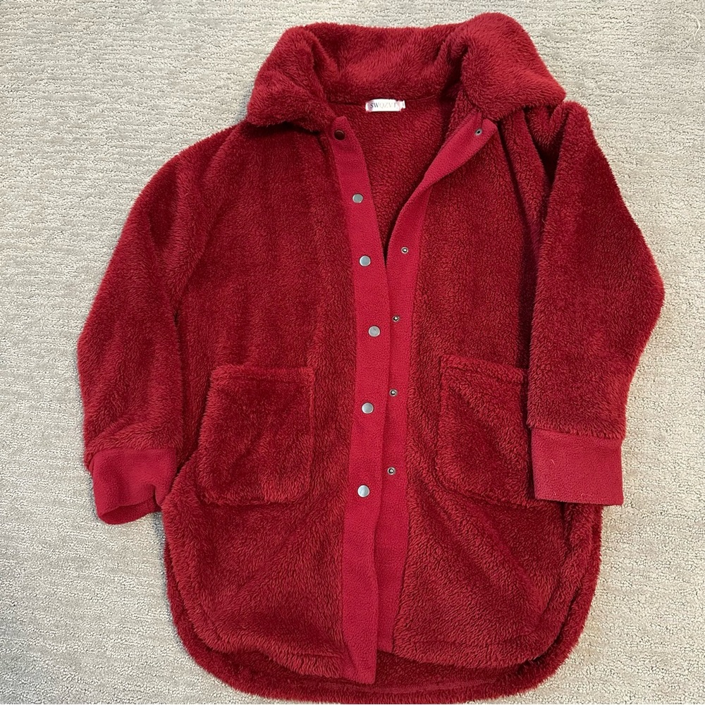 Cozy Button Up Sweater S